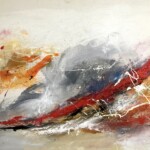 Zeigt ein Gemälde von Hans-Georg Mayer - gemalt mit Mischtechnik.