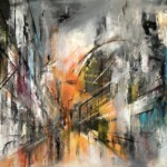 Gemälde "berlin" des Künstlers Hans-Georg Mayer.