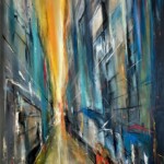 Titel: Fluchtpunkt 5 Stadt; Artist: Hans-Georg Mayer.