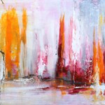 Gemälde: abstraktion nr. 41 mit wachstechnik gemalt mit den Maßen 120x80cm von Hans-Georg Mayer.
